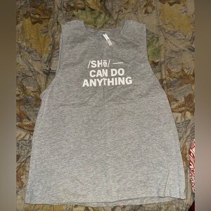 Fabletics Heather Gray Tank Top